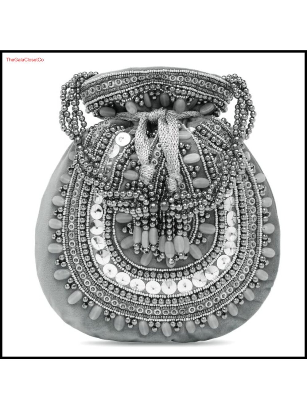 Potli Bag Drawstring Wristlet Evening Clutch Ethnic Purse